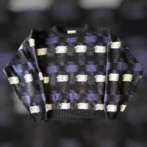 Vintage 80s Protege by TAG Knitted Crewneck Sweater Jumper SIZE L